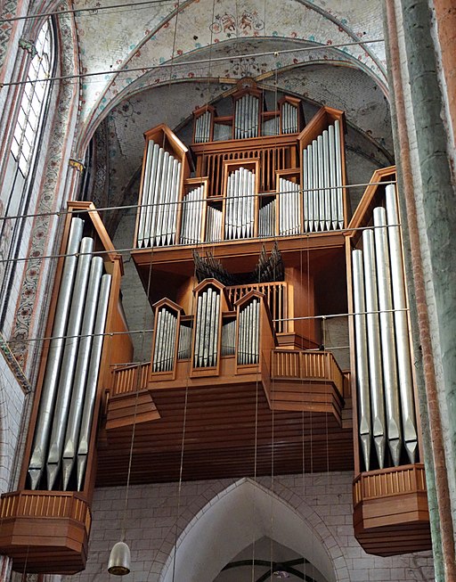 Het orgel van de Marienkirche in Lübeck