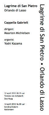 April 2012 programme booklet
