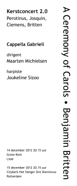 December 2012 programme booklet