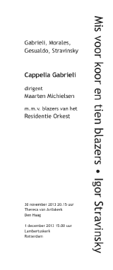 December 2013 programme booklet